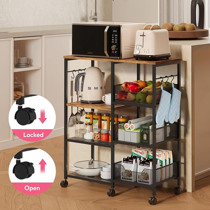 SWTYMIKI Kitchen Island Cart on Wheels - Image 6