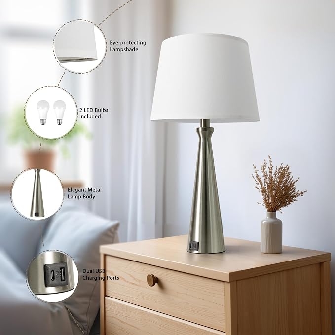 Seealle Modern Table Lamps Set of 2 - Image 7