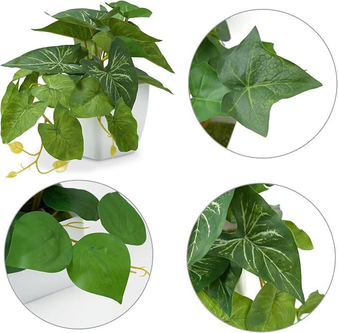 COCOBOO 3 Packs Fake Plants, Small Artificial Plants - Image 3
