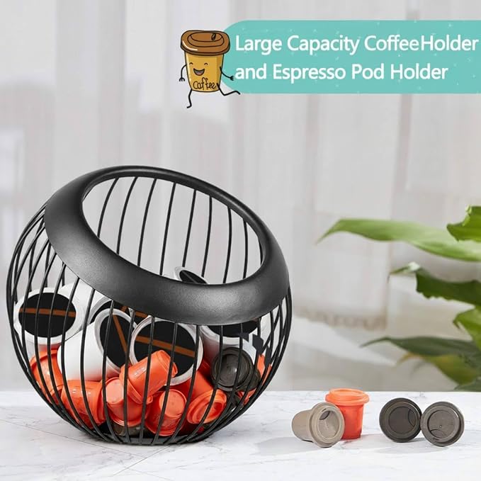 Patelai 2 Pieces Coffee Pods Holder K Pods Holder Large Capacity Coffee Pod - Image 5