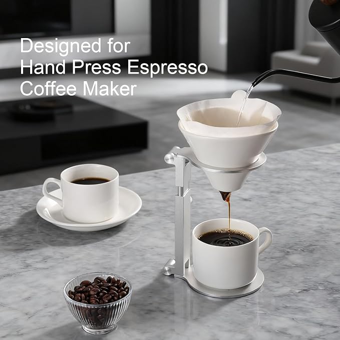 Pour Over Coffee Maker Stand, Adjustable & Foldable Portable Electric Espresso - Image 6