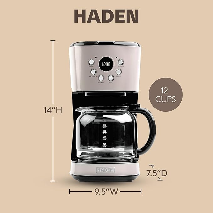 HADEN 12-Cup Programmable Coffee Maker - Image 4