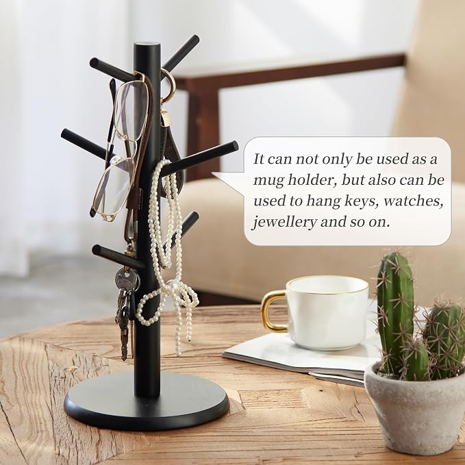 Kitsanery Mug Holder Tree, Coffee Cup Holder，Coffee Mug Tree - Image 7
