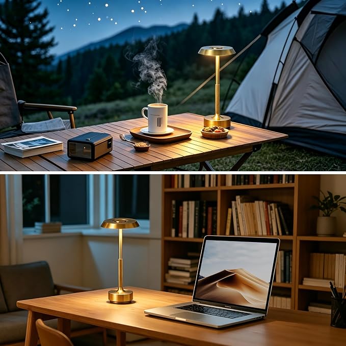 1 Pack Cordless Table Lamp, Portable LED Desk Lamps, 5000mAh Battery Operated - Image 4