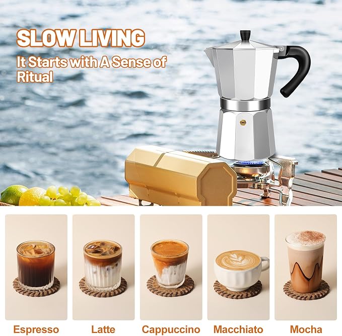 12 Cup Aluminum Espresso Stovetop Moka Pot Express Coffee Maker Percolator - Image 7