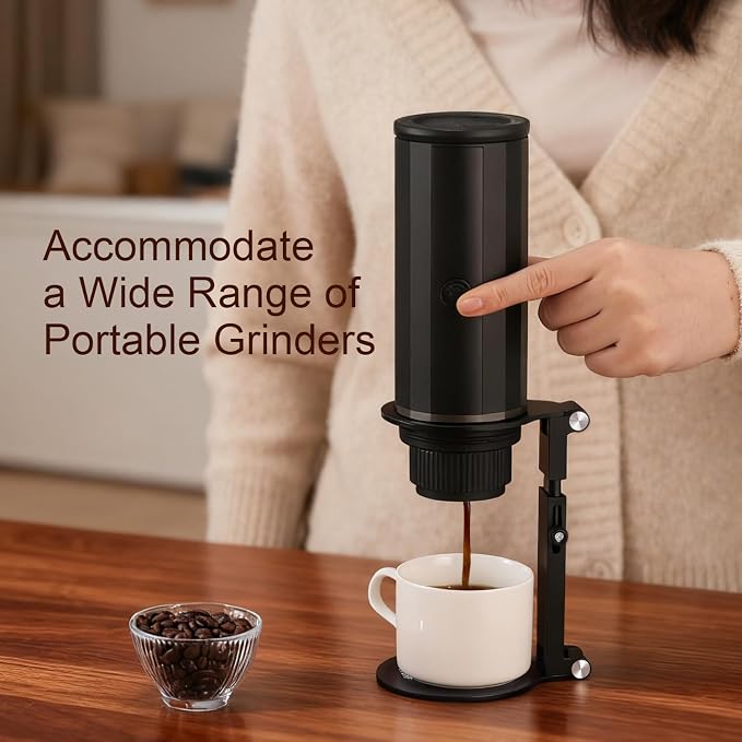 Pour Over Coffee Maker Stand, Adjustable & Foldable Portable Electric Espresso - Image 4
