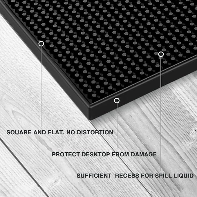 Bar Mat Bundle - Two 18 x12 inches Square Mats and Two 17.5x3.5 inches Bar - Image 4