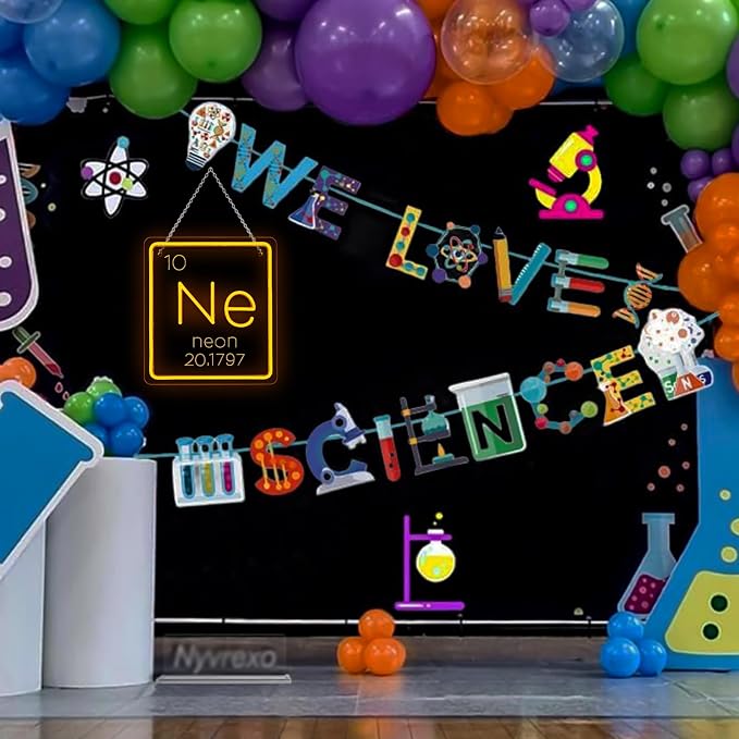 Ne Neon Sign Science Classroom Decor Chemistry class Periodic Table Signs - Image 3