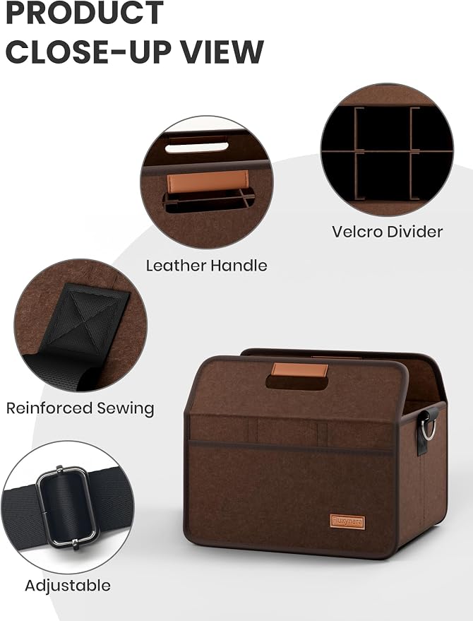 Fluxynara 6-Cup Reusable Felt Drink Carrier - Image 3