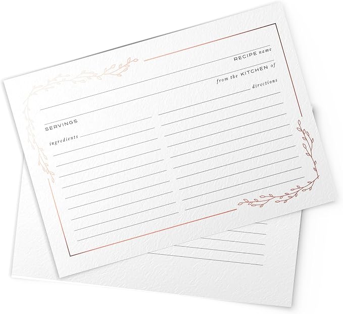 Dashleigh Rose Gold Foil Recipe Cards - Image 7