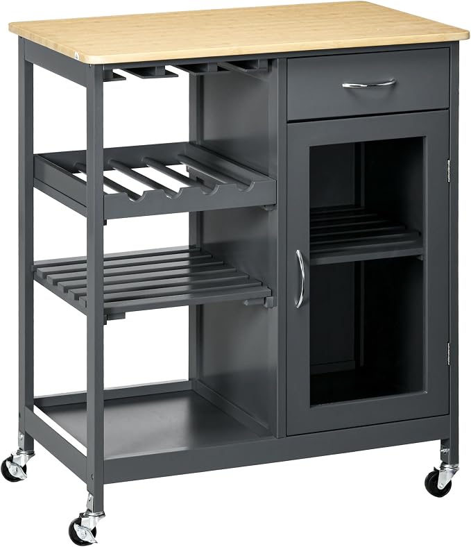 Small Kitchen Island on Wheels - Image 9
