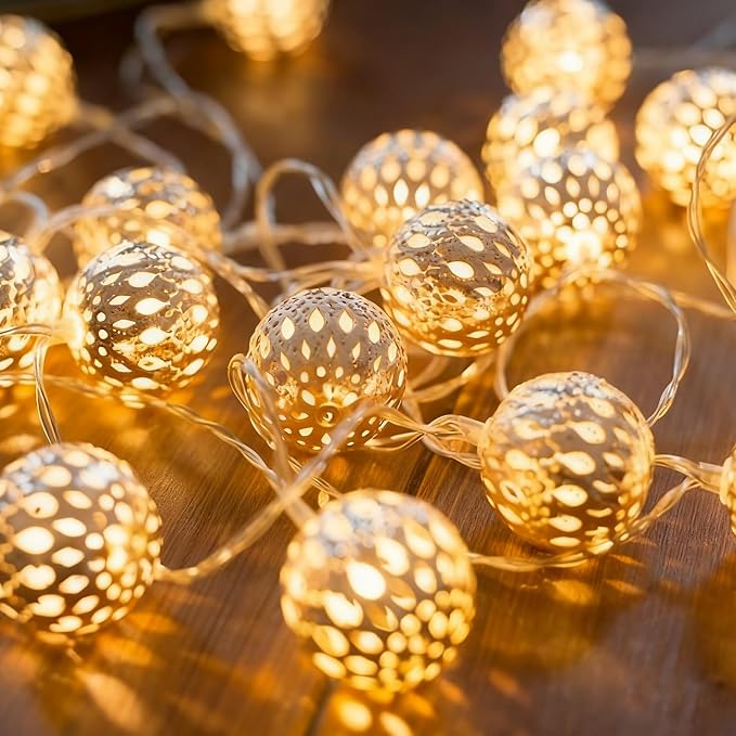 USB & Battery Operated Pattern Lanterns String Lights, Decorative Fairy Boho by JACUXLSS