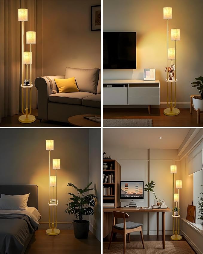 Lightdot Floor Lamp with Table for Living Room Bedroom Dimmable Floor Lamps - Image 2