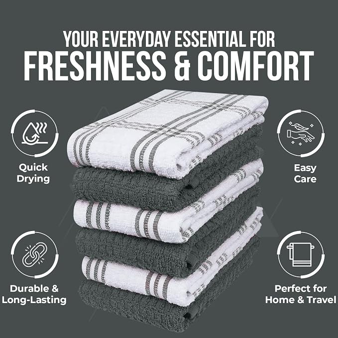 DAN RIVER Premium Grey Kitchen Towels - Image 6