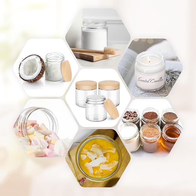 16 Pack 4 OZ Glass Jars with Lids, Small Glass Containers with Plastic - Image 8