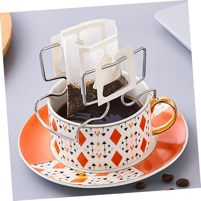 2sets Hanging Ear Drip Coffee Bag Holder Portable Coffee Filter Rack - Image 5