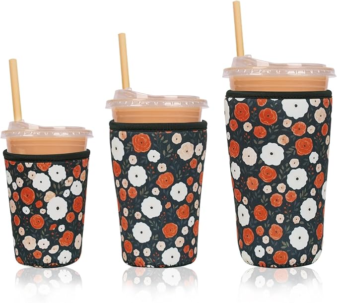 Reusable Insulated Neoprene Iced Coffee Cup Sleeve, Durable Drink Sleeve by Unknown