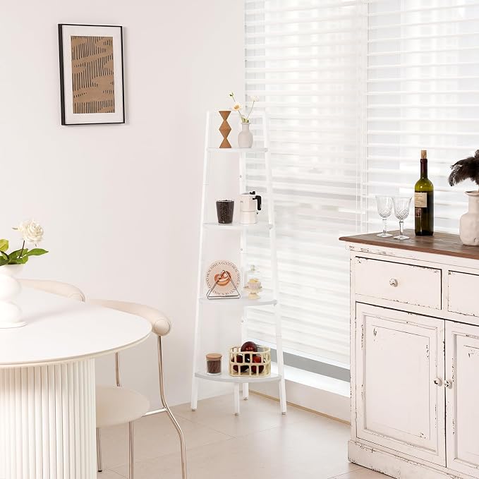 Yoobure Corner Shelf, 4-Tier Corner Bookshelf - Image 7