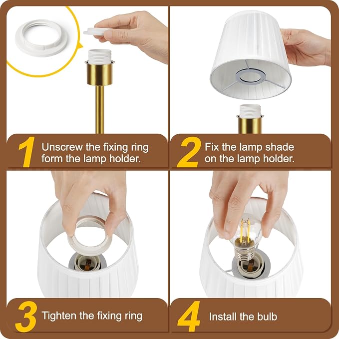 FRIDEKO HOME Rechargeable Table Lamp Gold - Image 8