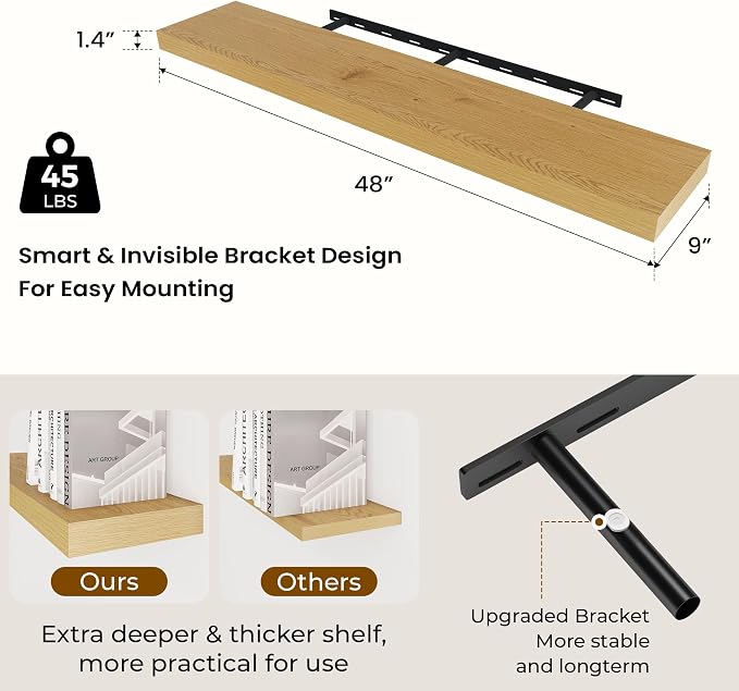 Dreamland 48 Inches Floating Shelves - Image 3