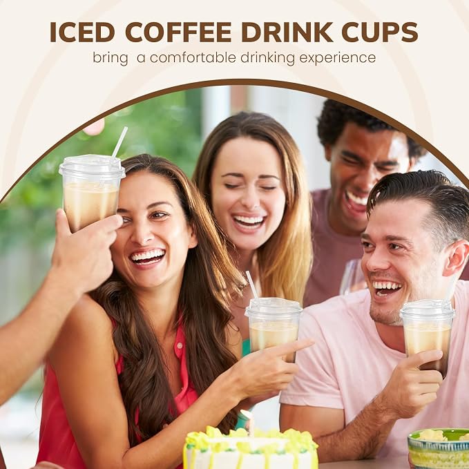 Ziliny 50 Pcs 16oz Clear Plastic Cups - Image 7
