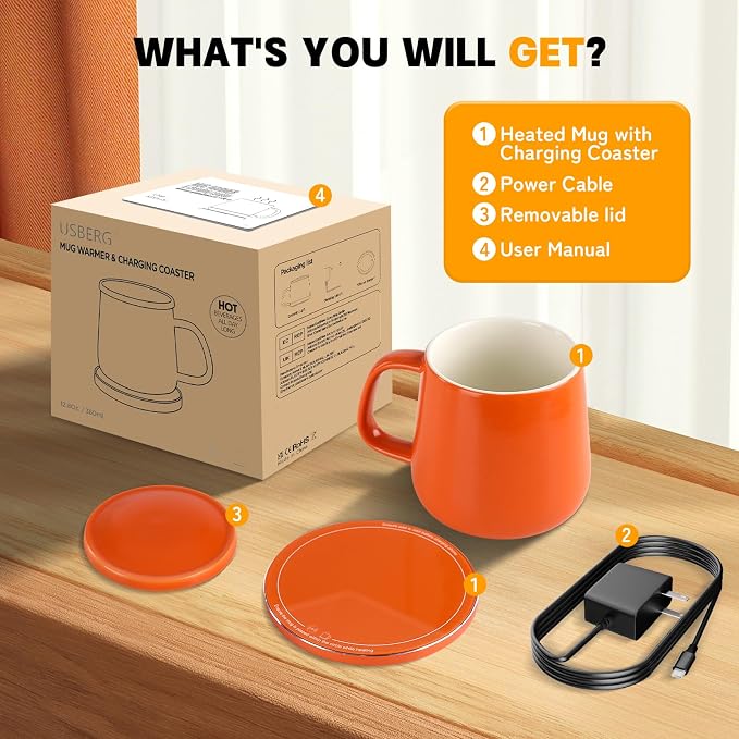Smart-Warming Ceramic Coffee Cup, 4H Temperature Control - Image 6