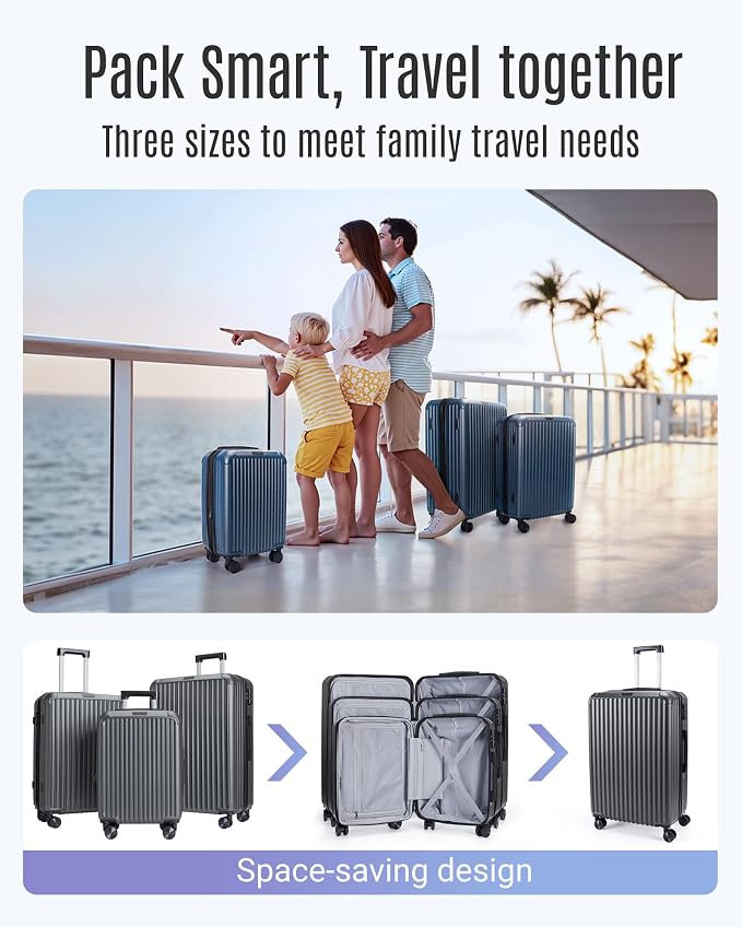 LIGHT FLIGHT 3 Piece Luggage Sets - Image 2