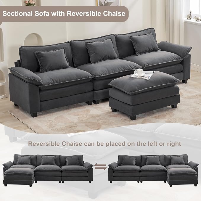 Modular Sectional Sofa, Cloud Couch - Image 5