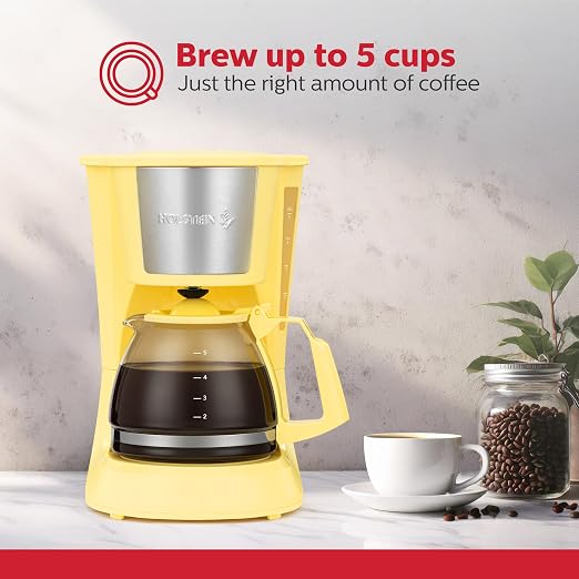 Holstein Housewares 5 Cup Drip Coffee Maker – Compact and User-Friendly - Image 2