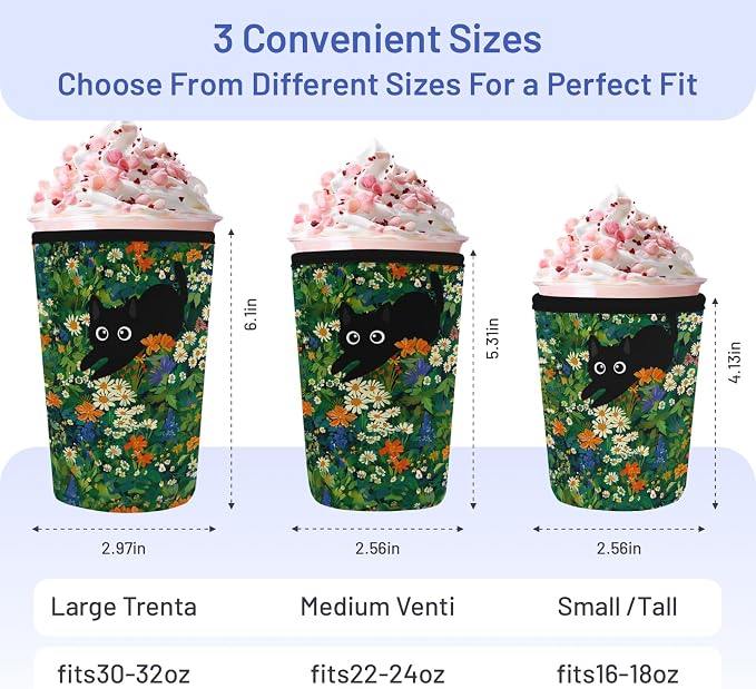 Iced Coffee Sleeve Reusable Cup Sleeves - Image 2