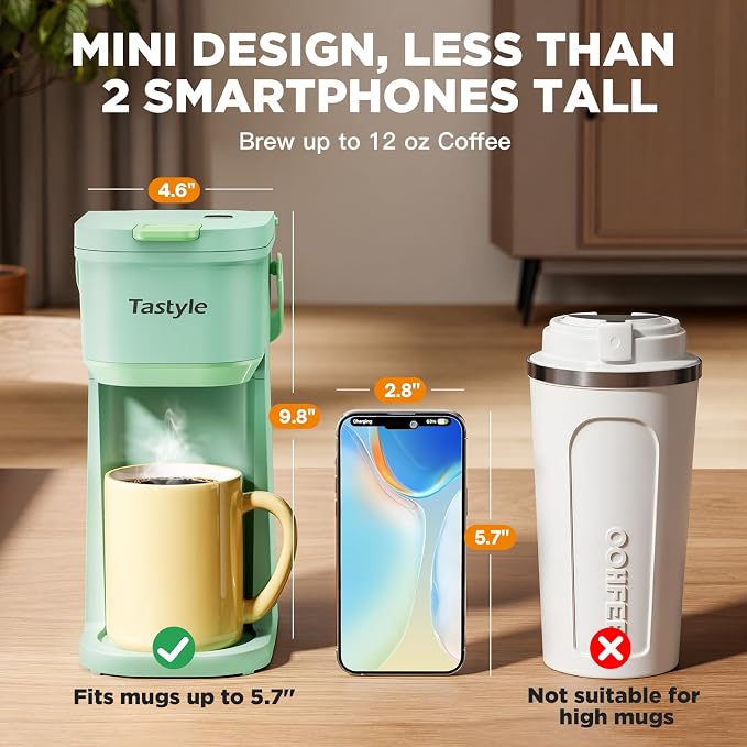 Tastyle Single Serve One Cup Coffee Maker, - Image 4