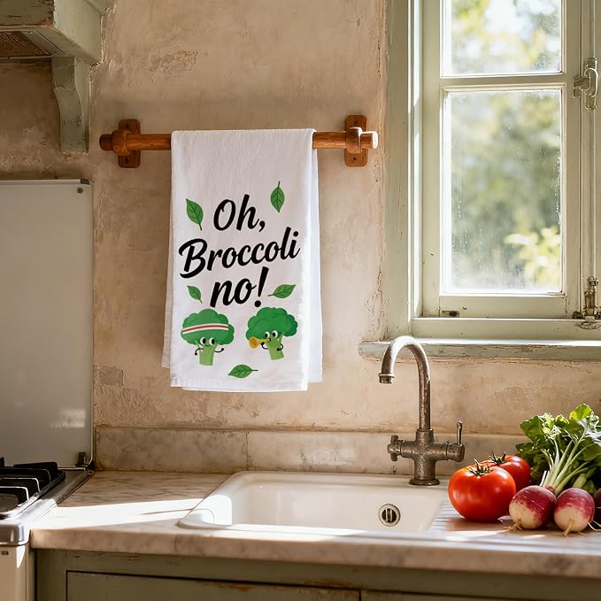 CUTHOLLOW Cartoon Vegetables Decorative Kitchen Towels Set of 4, 15.74"x23.62" - Image 7