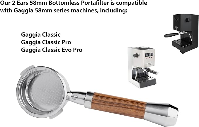 LILQ 58mm Bottomless Naked 2 Ears Portafilter | Compatible - Image 2