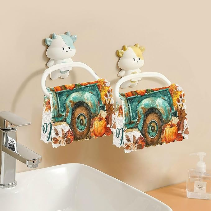 ALAZA Kitchen Towels Vintage Fall Truck - Image 5