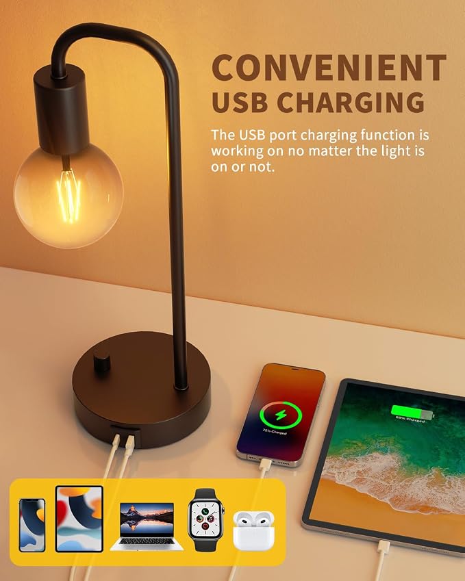 ONEWISH Industrial Table Lamp - Image 2