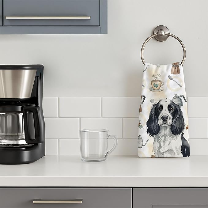 Caroline's Treasures Black and White English Springer Spaniel Coffee Bar - Image 3