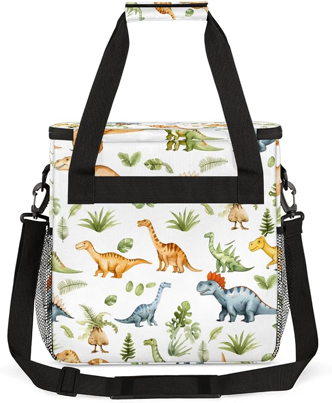 Dinosaur Cute Coffee Maker Carring Bag, Large Insulated Storage Organizer Case - Image 5