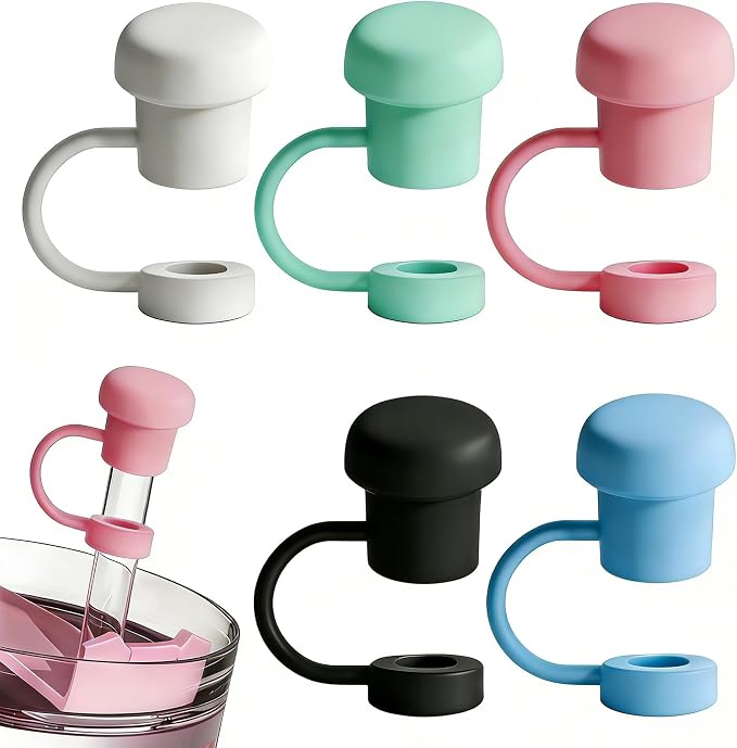 Cute Straw Cover Cap for Stanley Cup Accessories, Reusable Dust-proof 10mm by Dianyouwy