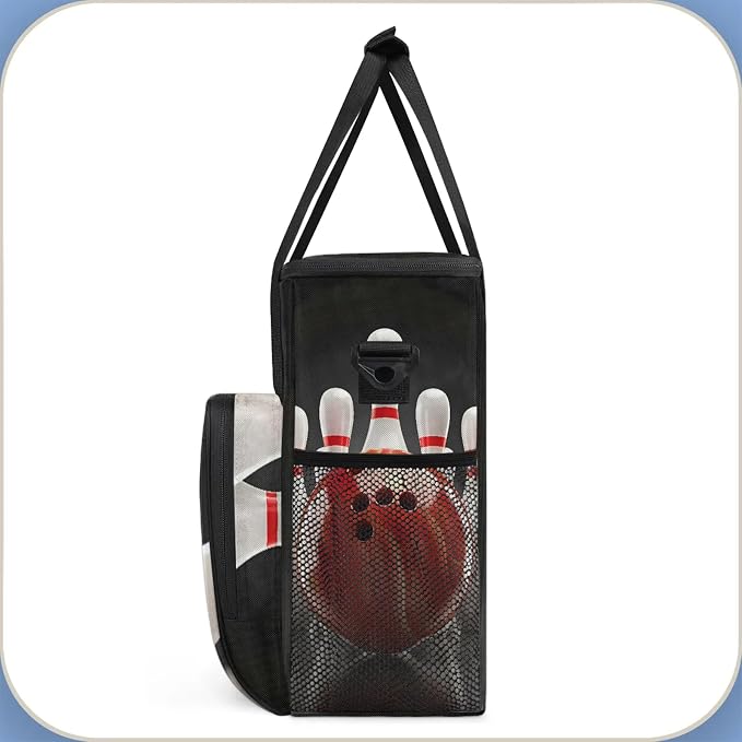 Bowling Ball Sports Coffee Maker Carring Bag, Large Insulated Storage Organizer - Image 5