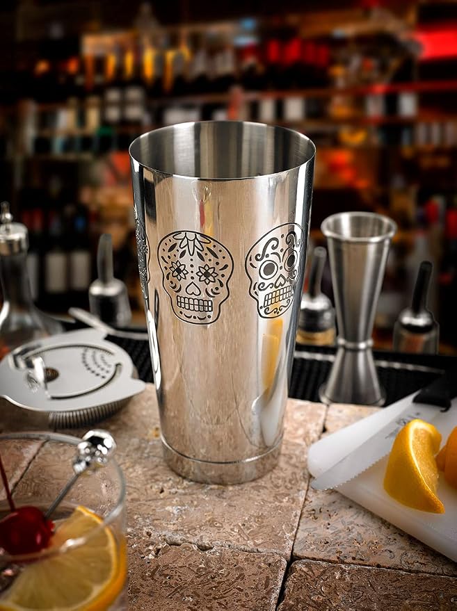 Barfly 28oz Shaker Tin, Day of the Dead - Image 8