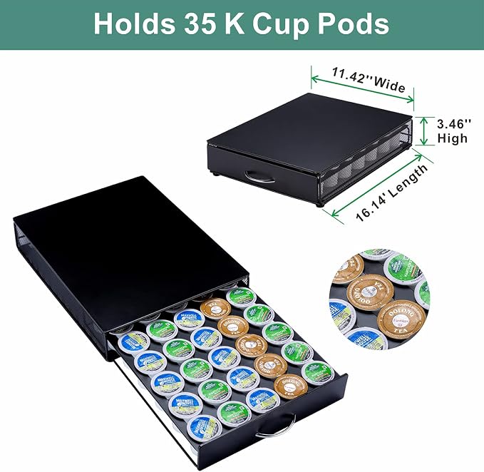 ZCDCP K Cup Holder Drawer, Coffee Pod Holder - Image 3