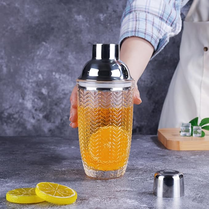 JNWINOG Cocktail Shaker, 14.37oz Mixed Drink Shaker - Image 2