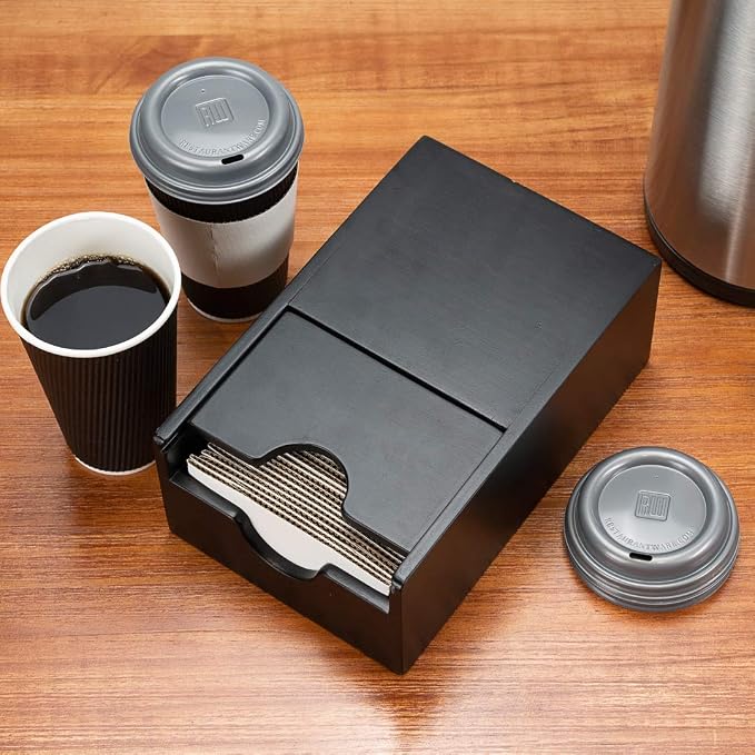 Restaurantware Restpresso 9.5 x 6 x 3.75 Inch Coffee Cup Sleeve Dispenser 1 - Image 5