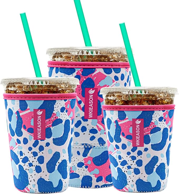 Reusable Iced Coffee Insulator Sleeve by WKIEASON