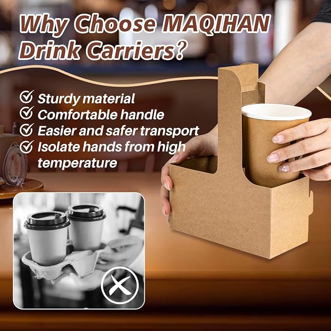 MAQIHAN 2 Cup Drink Carrier - Image 4