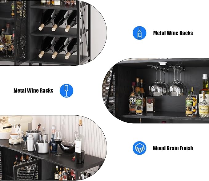 TROPOW 55 Inch Industrial Bar Cabinet - Image 6