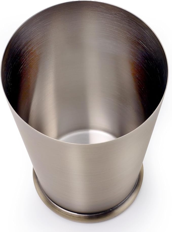 Barfly Cocktail Shaker with Weighted Bottom, Deluxe 18 oz, Antique Gold - Image 3