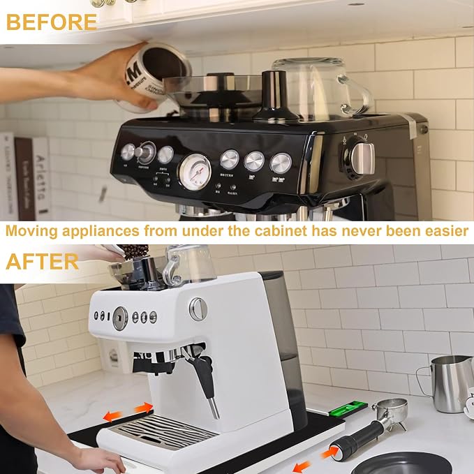 MinBoo Bamboo Appliance Slider, Sliding Tray - Image 2
