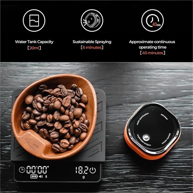 Coffee Scale Coffee Bean Atomizer, 20ml Anti-Static Automatic Spray Bottle - Image 2