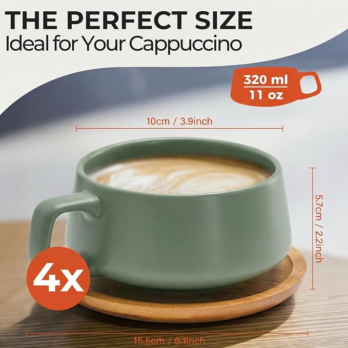 MIAMIO – 11 Oz., Coffee Cups Ceramic Mug - Image 6